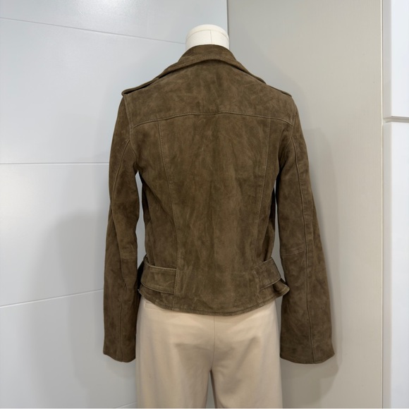 New AllSaints Dalby Suede Moto Jacket